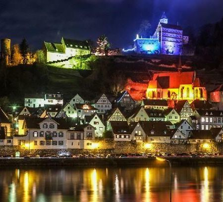 Natur Und Neckarblick Bei Heidelberg Hirschhorn Exteriér fotografie