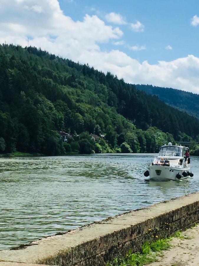 Natur Und Neckarblick Bei Heidelberg Hirschhorn Exteriér fotografie