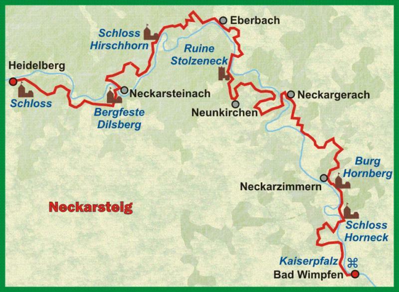 Natur Und Neckarblick Bei Heidelberg Hirschhorn Exteriér fotografie