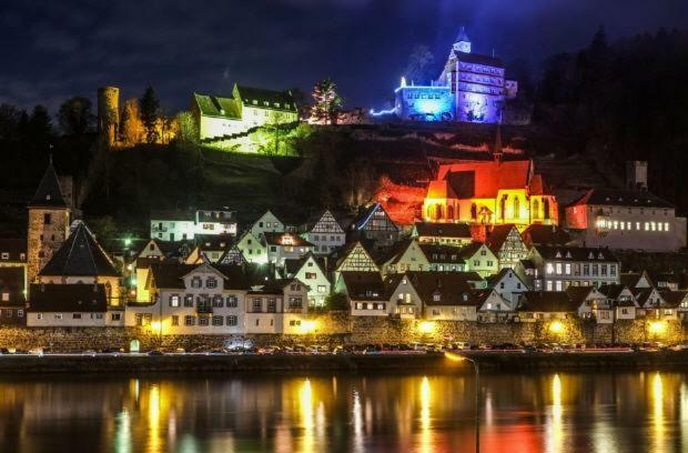 Natur Und Neckarblick Bei Heidelberg Hirschhorn Exteriér fotografie
